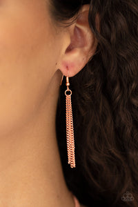 Teardrop Timelessness - Copper Necklace