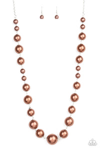 Pearl Prodigy - Brown Necklace