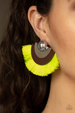 Load image into Gallery viewer, Fan the Flamboyance - Yellow Earrings