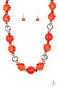 Very Voluminous - Red Necklace