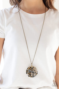 Metro Mosaic - Brass Necklace