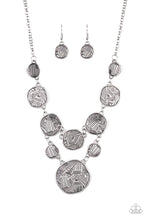 Load image into Gallery viewer, Metallic Patchwork - Silver Necklace