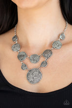 Load image into Gallery viewer, Metallic Patchwork - Silver Necklace