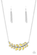 Load image into Gallery viewer, Frosted Foliage - Yellow Necklace