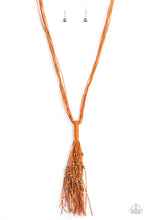 Load image into Gallery viewer, Hand-Knotted Knockout - Orange Necklace