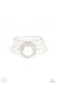 Top Tier Twinkle - White Bracelet