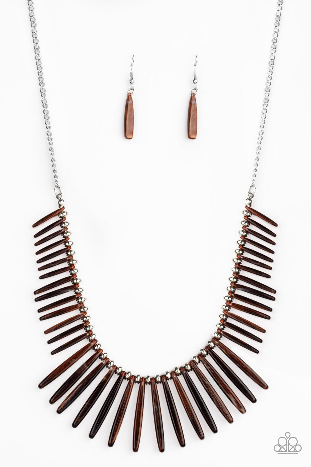 Out of My Element - Brown Necklace