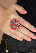 Load image into Gallery viewer, Posy Paradise - Red Ring