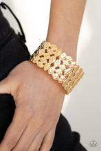 Load image into Gallery viewer, Tectonic Texture - Gold Bracelet