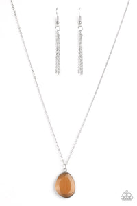 Icy Opalescence - Brown Necklace