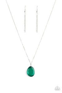 Icy Opalescence - Green Necklace
