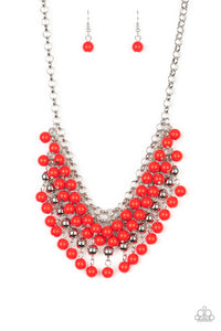 Jubilant Jingle - Red Necklace