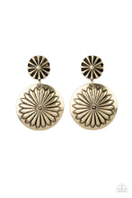 Load image into Gallery viewer, Fierce Florals - Brass Earrings