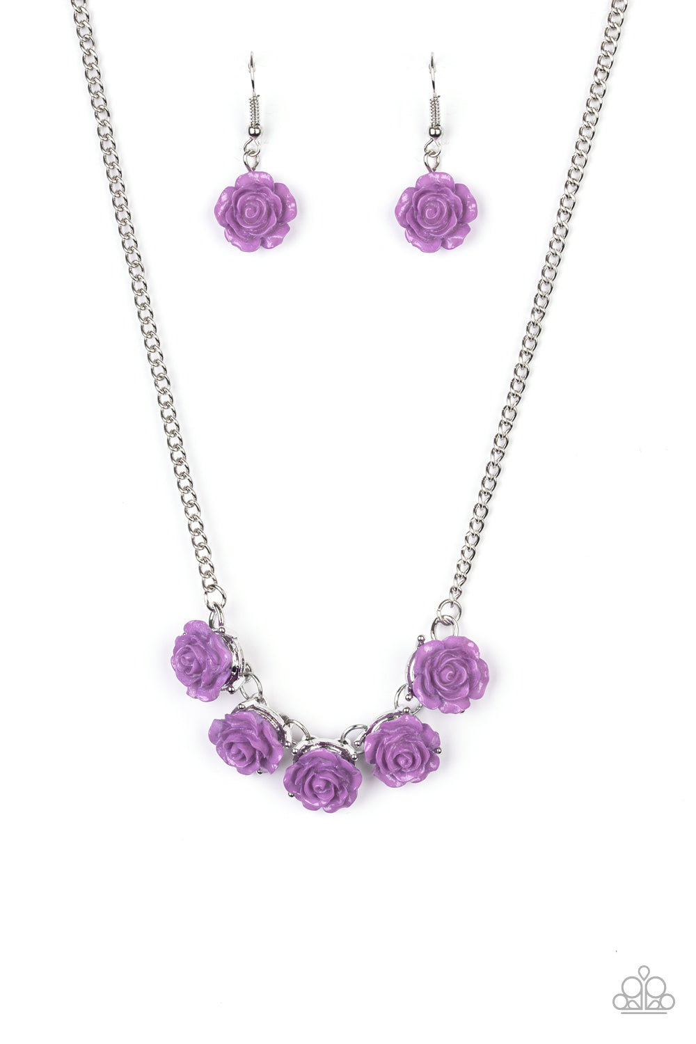 Garden Party Posh - Purple Necklace