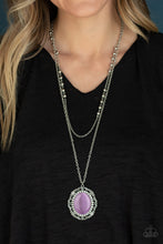 Load image into Gallery viewer, Endlessly Enchanted - Purple Necklace
