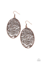 Load image into Gallery viewer, Way Out of Line - Copper Earrings