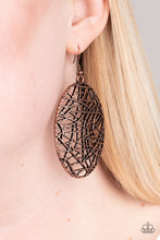 Load image into Gallery viewer, Way Out of Line - Copper Earrings