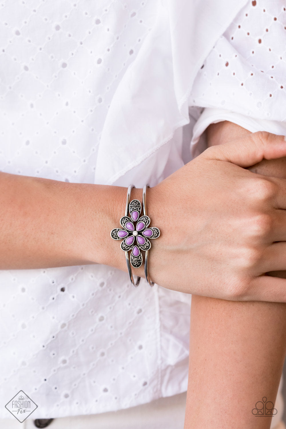 Go With The FLORALS - Purple Bracelet
