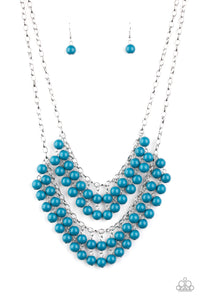 Bubbly Boardwalk - Blue Necklace
