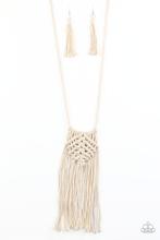 Macrame Mantra Necklace