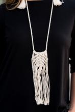 Load image into Gallery viewer, Macrame Mantra Necklace