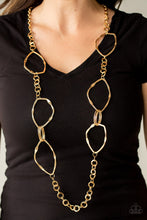 Load image into Gallery viewer, Abstract Artifact - Gold Necklace
