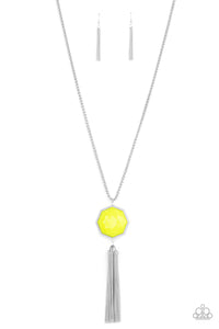 Prismatically Polygon - Yellow Necklace