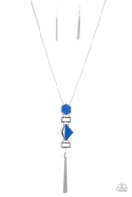 Load image into Gallery viewer, STRIPE Up a Conversation - Blue Necklace