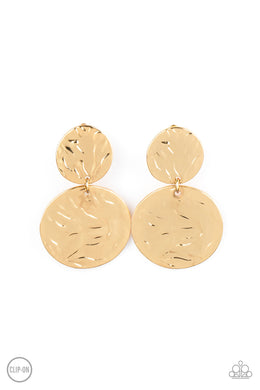 Relic Ripple - Gold Earrings