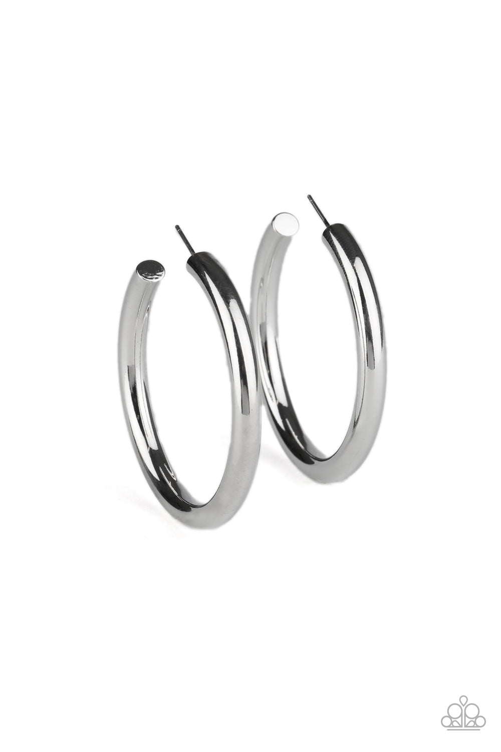 Hoop Hustle - Silver Earrings