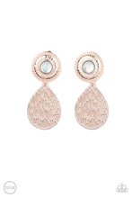 Load image into Gallery viewer, Emblazoned Edge - Rose Gold Earrings