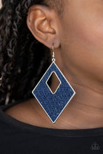 Load image into Gallery viewer, Woven Wanderer - Blue Earrings