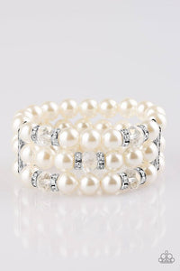 Undeniably Dapper - White Bracelet