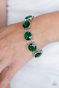 Mind Your Manners - Green Bracelet