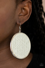 Load image into Gallery viewer, Wonderfully Woven - White Earrings **Pre-Order**