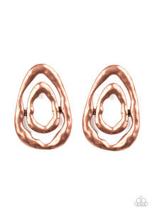 Ancient Ruins - Copper Earrings