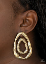 Load image into Gallery viewer, Ancient Ruins - Brass Earrings
