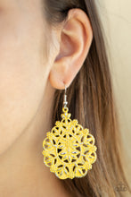Load image into Gallery viewer, Floral Affair - Yellow Earrings