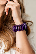 Load image into Gallery viewer, Tropical Tiki Bar - Purple Bracelet