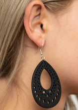 Load image into Gallery viewer, Belize Beauty - Black Earrings