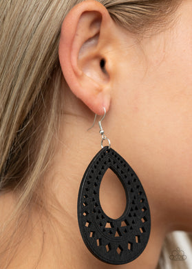 Belize Beauty - Black Earrings