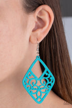 Load image into Gallery viewer, VINE For The Taking - Blue Earrings