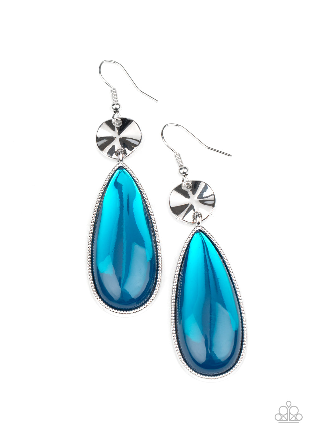 Jaw-Dropping Drama - Blue Earrings **Pre-Order**