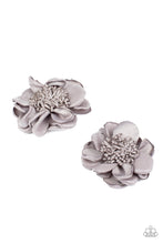 Load image into Gallery viewer, Full On Floral - Silver Hair Clip