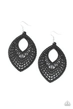 Load image into Gallery viewer, One Beach At A Time - Black Earrings