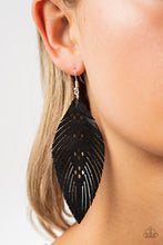 Load image into Gallery viewer, Wherever The Wind Takes Me - Black Earrings