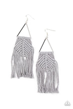 Load image into Gallery viewer, Macrame Jungle - Silver Earrings
