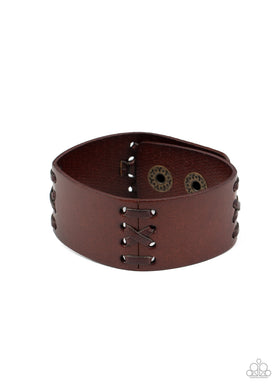 Batters Up - Brown Bracelet