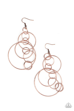 Running Circles Around You - Copper Earrings