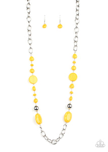 When I GLOW Up - Yellow Necklace